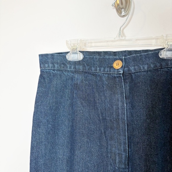 Ilana Kohn High Rise Tapered Straight Leg Jeans Dark Wash Size 12 - Picture 3 of 8